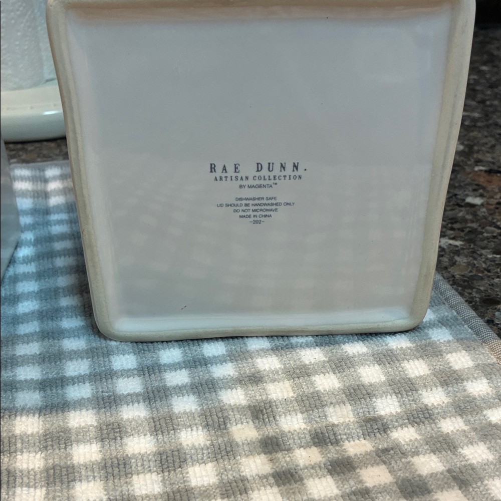 Rae Dunn White Ceramic Canister Set